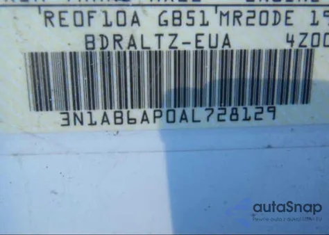 2010 Nissan Sentra S/Sr/Sl from USA, damaged, VIN 3N1AB6AP0AL728129